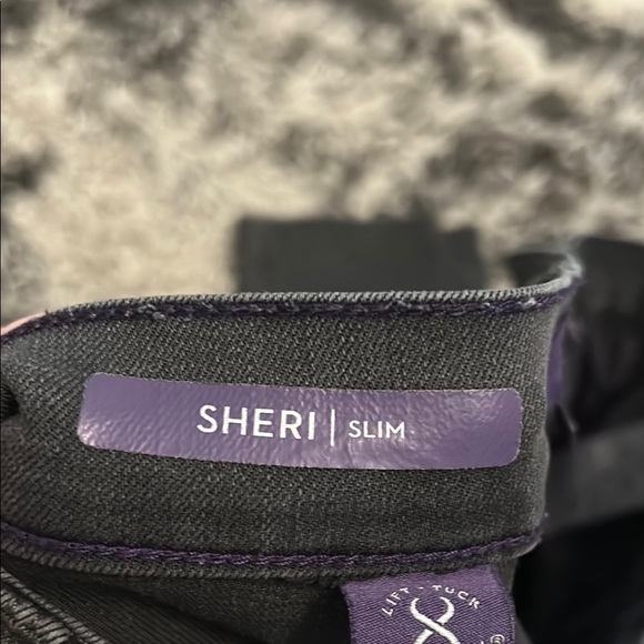 NYDJ Gray Straight Leg Jeans with Smooth Finish - Picture 6 of 8